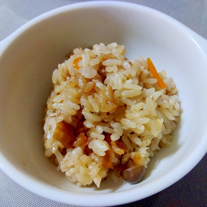 茅乃舎だしで美味しい炊き込みご飯++